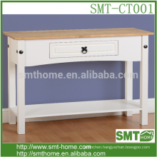 Solid wooden white console table /classic console table